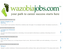 Tablet Screenshot of blog.wazobiajobs.com